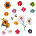 Bees, Daisies & Sunflowers Patches (Iron-On) - CheerCove