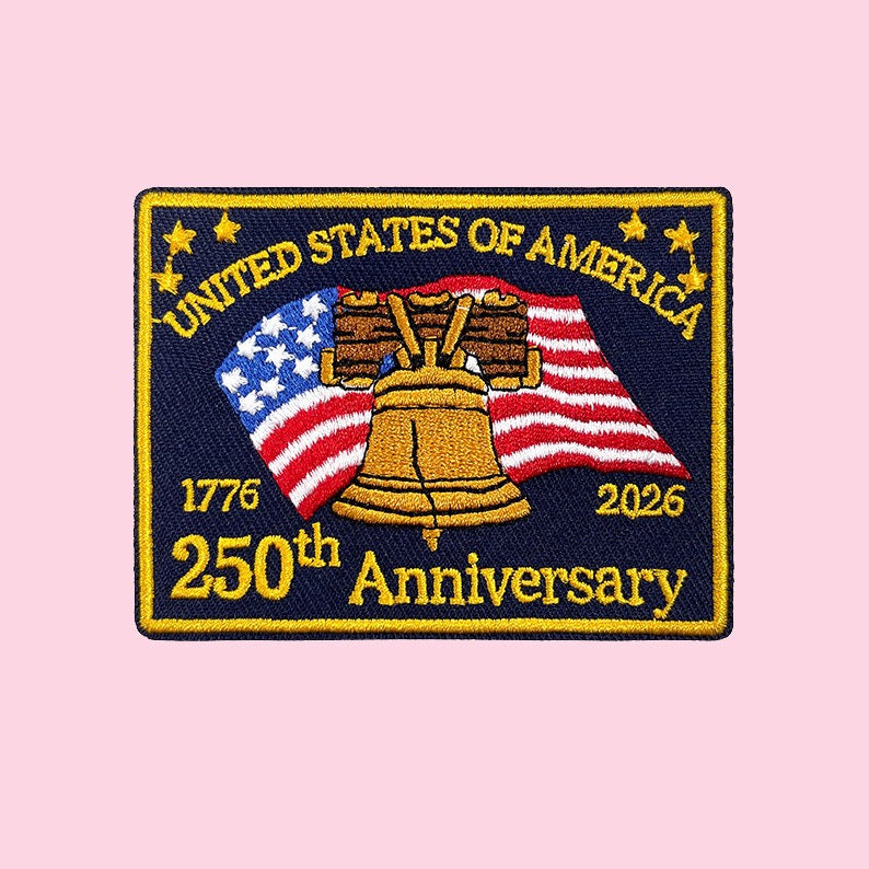 USA 250th Anniversary Patch (Stick-on & Iron-on)