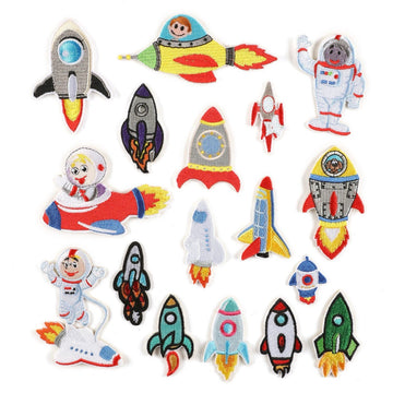 Rocket Embroidered Patches ② - Multiple Designs Available - CheerCove