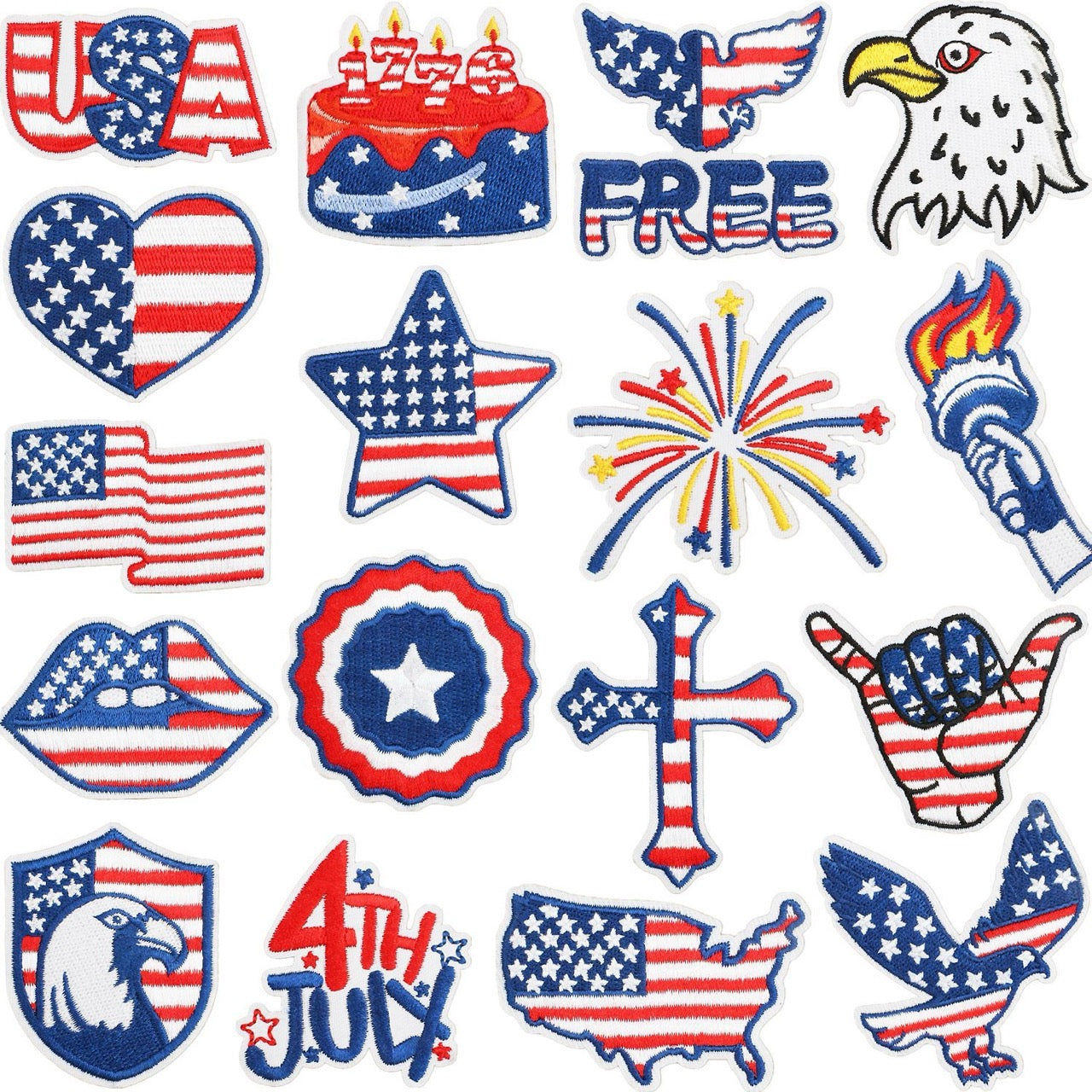 American Memorial Day ② Patches (Iron-On)