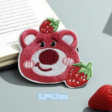 Pink Bear ① Patches(Stick-On)