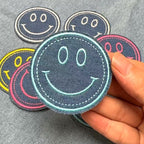 Happy Face Patches (Iron-On)