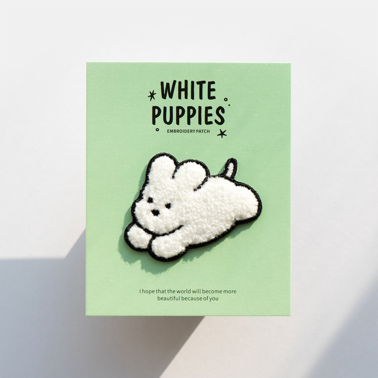 White Dog Patches(Stick-On)