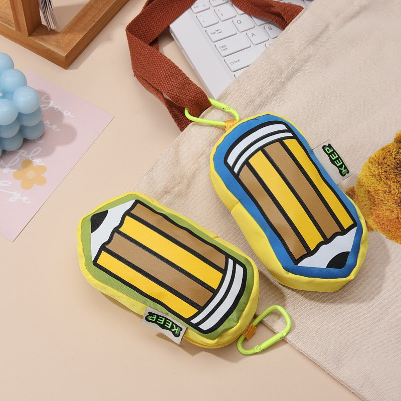 Pencil-Shaped Mini Pouches
