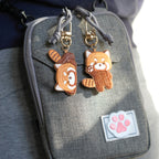 Adorable Double-Sided Embroidered Red Panda Charms - CheerCove