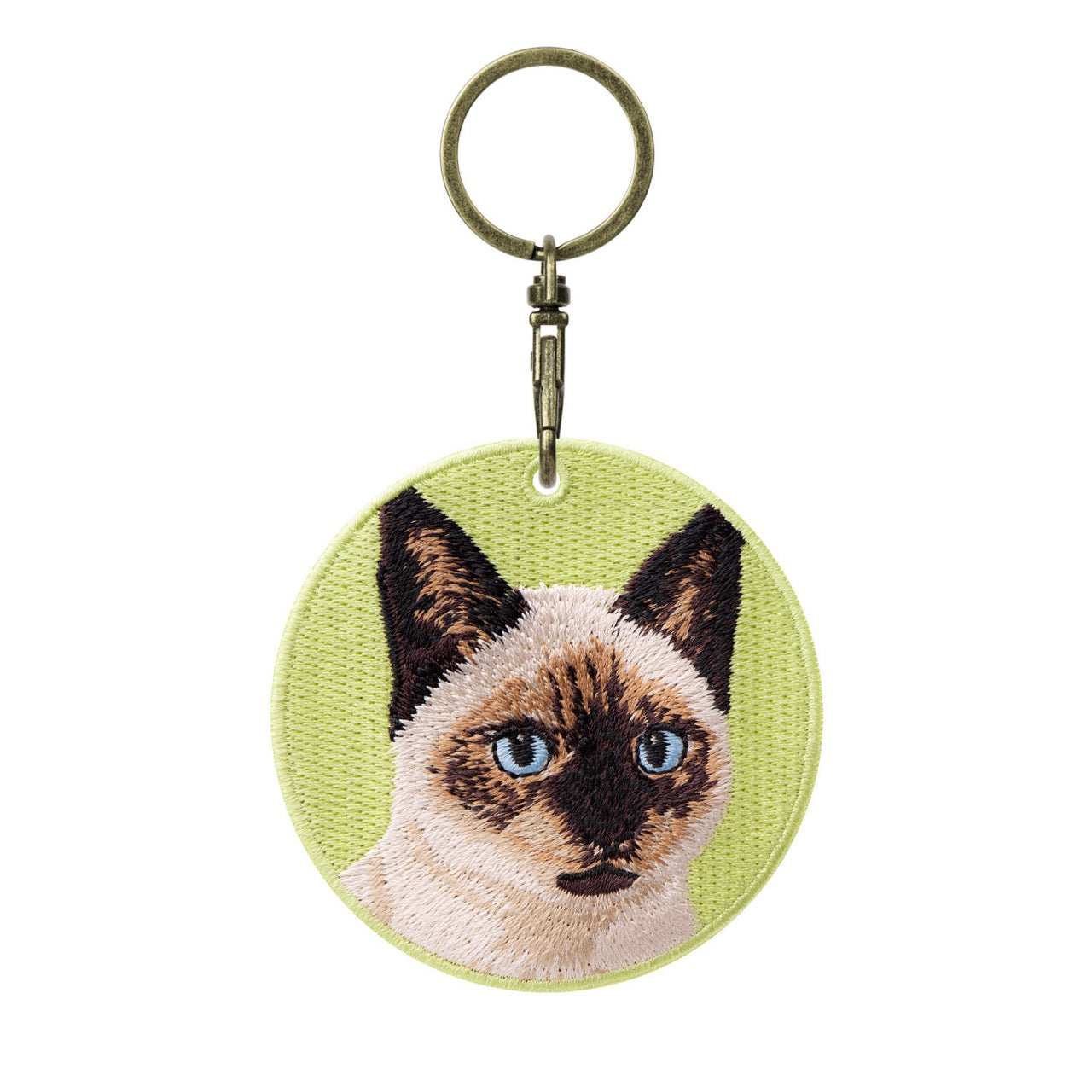 Cute Double-Sided Embroidered Cat Charms
