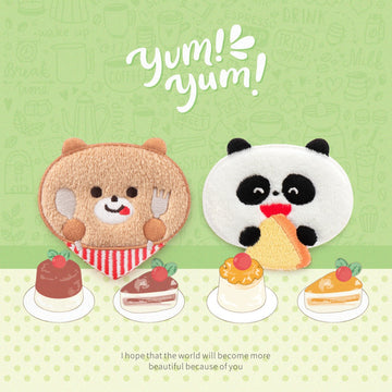 Eating Bear Cub Embroidered Patches - Multiple Designs Available - CheerCove