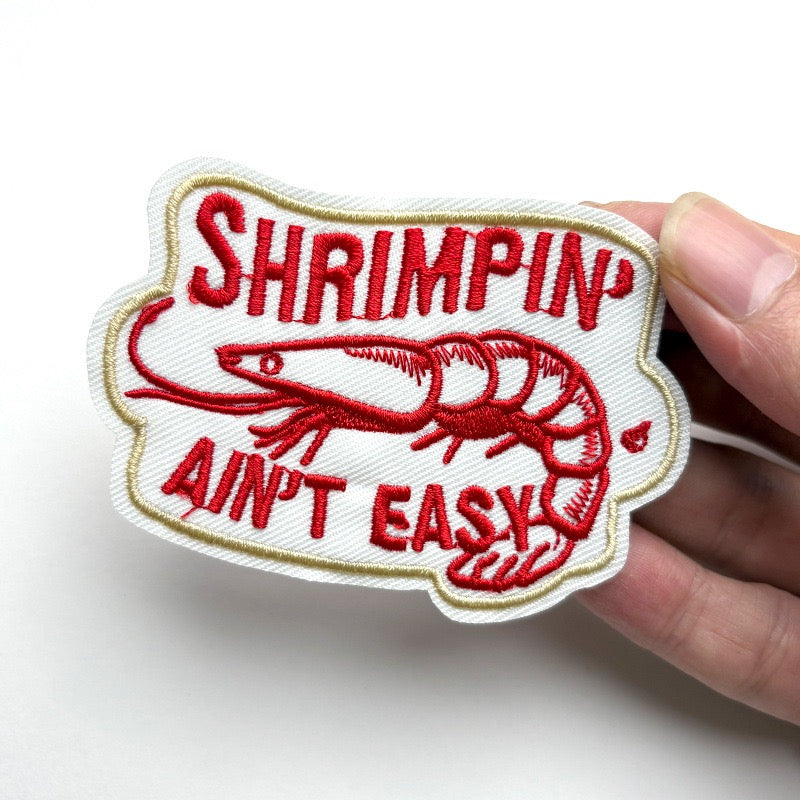 Red Shrimp Patches (Iron-On)