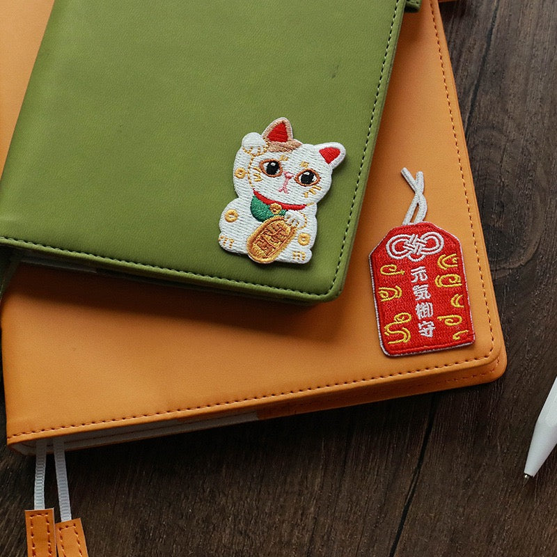 Lucky Cat & Shrine Patches(Stick-On)