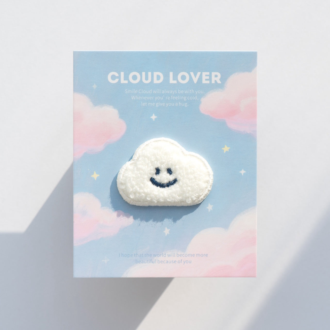 Plush Smiling Cloud Patches(Stick-On)