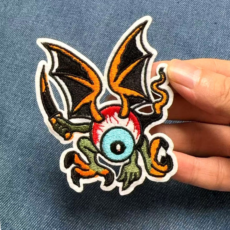 Big-Eyed Monster Patches (Iron-On)