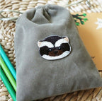 Otter, Panda, Sloth, Raccoon, Beaver, and Raccoon dog Patches(Stick-On) - CheerCove