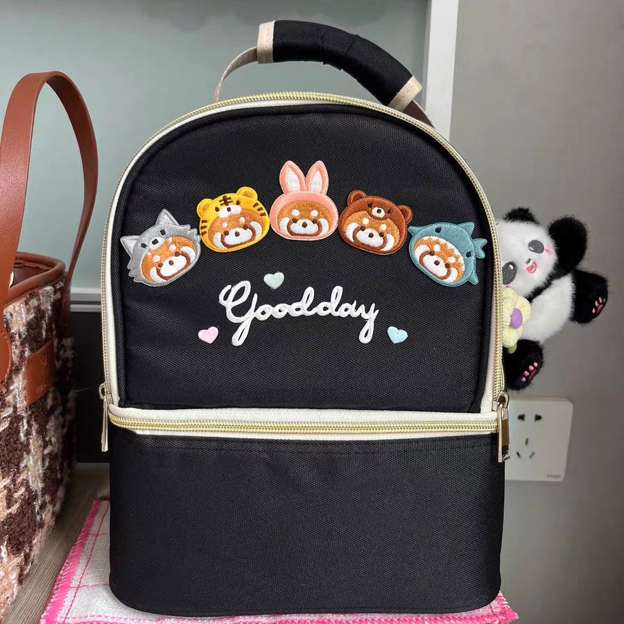 Cute Red Panda in Hat Patch Patches(Stick-On)