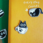 Cat in Cup Patches(Stick-On) - CheerCove
