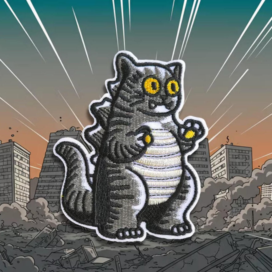 Cat Godzilla Patches(Stick-On) - CheerCove