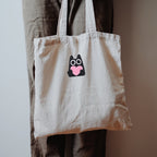 Black Cat with Pink Patches(Stick-On)