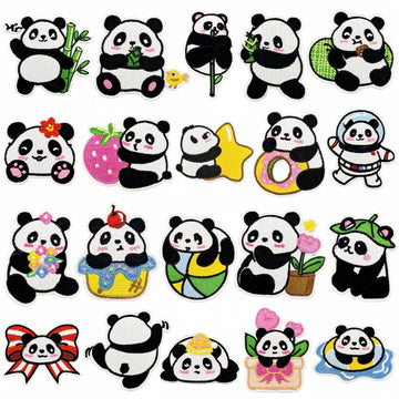 Panda ② Patches (Iron-On)