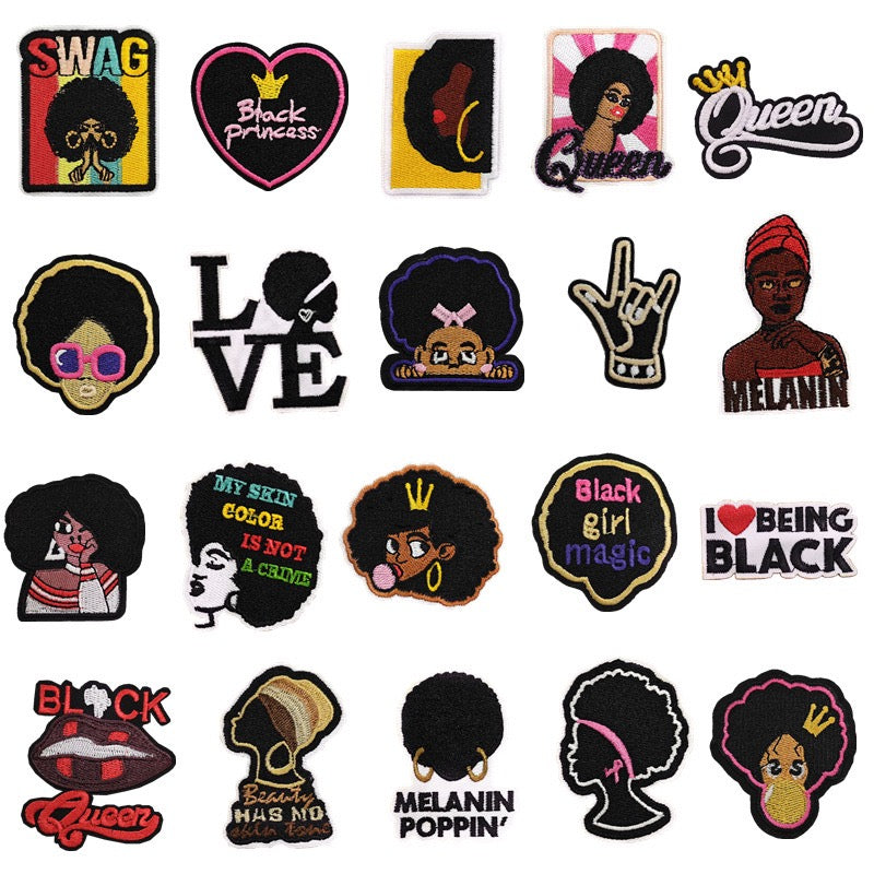 Fashion Girl ① Patches (Iron-On)