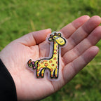 Giraffe Couple Patches(Stick-On)