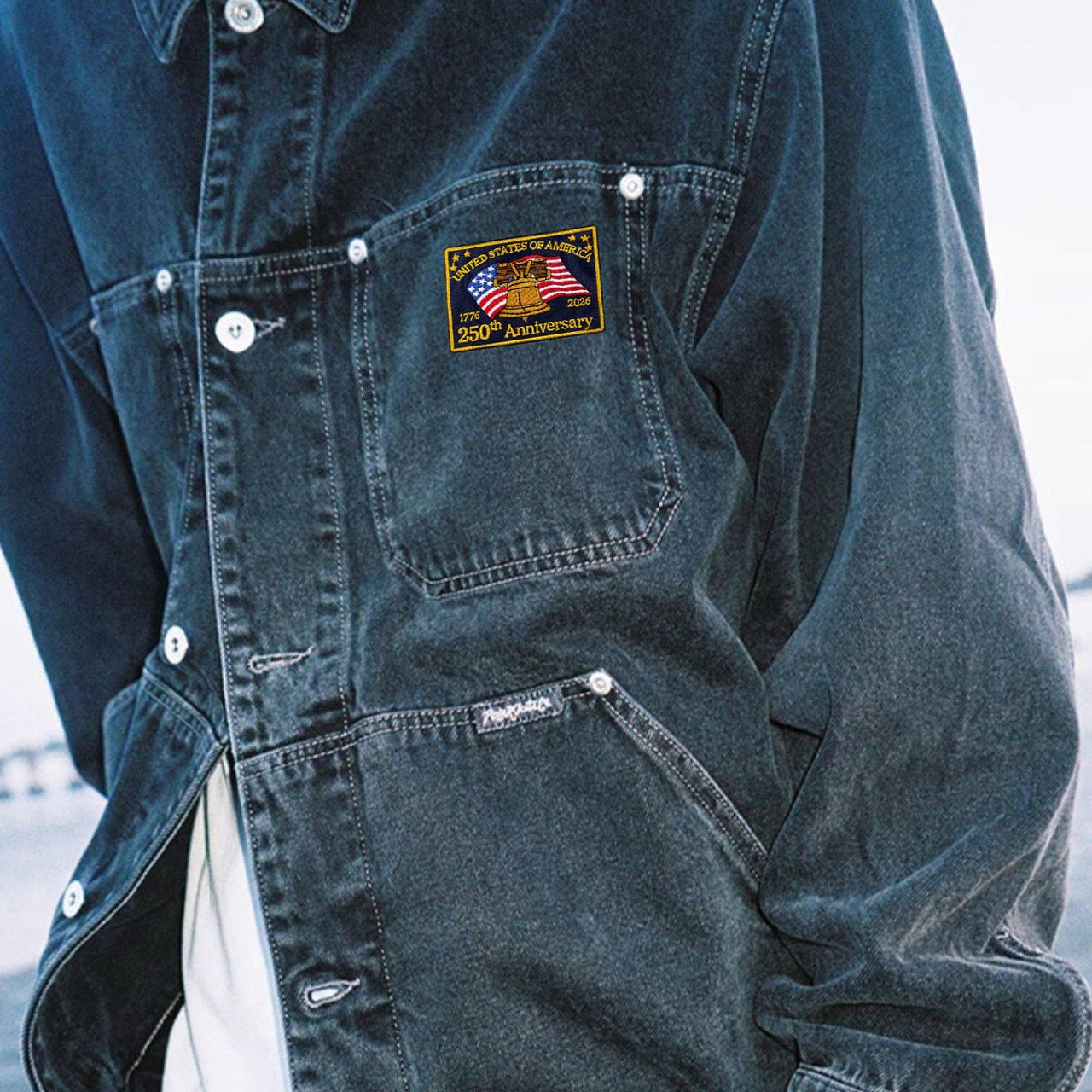 USA 250th Anniversary Patch (Stick-on & Iron-on)