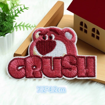 Pink Bear ① Patches(Stick-On)