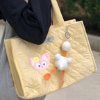 Cute Pink Plush Fox Patches(Stick-On)