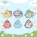Kawaii Chubby Baby Bottle Elf Patches (Stick-On)