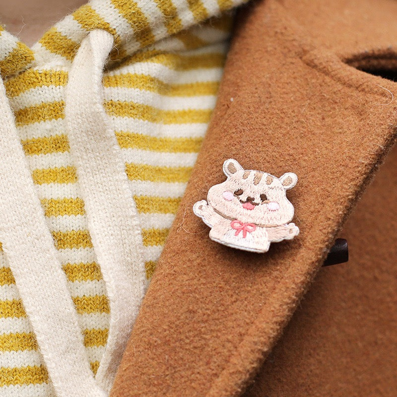 Embroidered Pins of Hamster