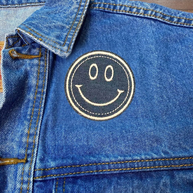 Happy Face Patches (Iron-On)