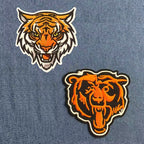Tiger & Bear Patches (Iron-On)