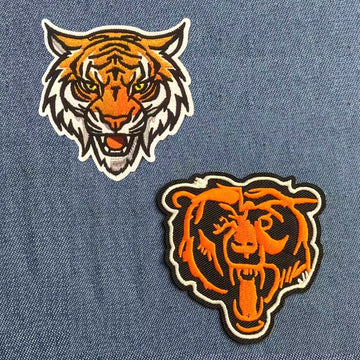 Tiger & Bear Patches (Iron-On)