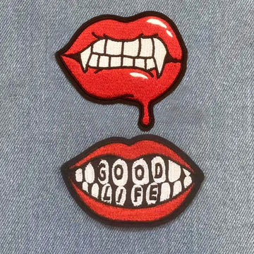 Red Lips Patches (Iron-On)