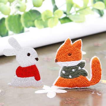 Fox & Rabbit Patches (Stick-On)