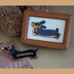 Extra Long Dachshund Patches (Stick-On)