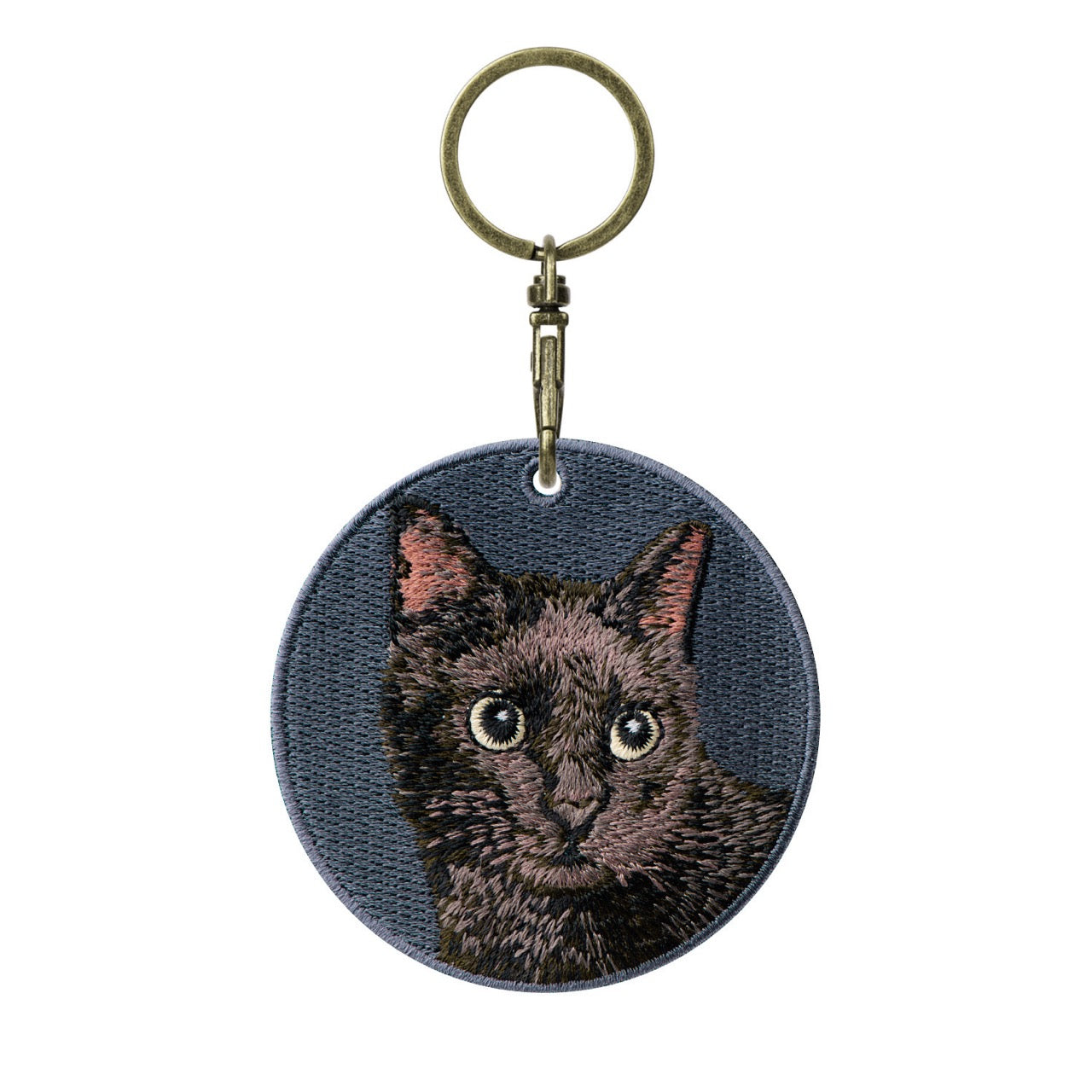 Cute Double-Sided Embroidered Cat Charms