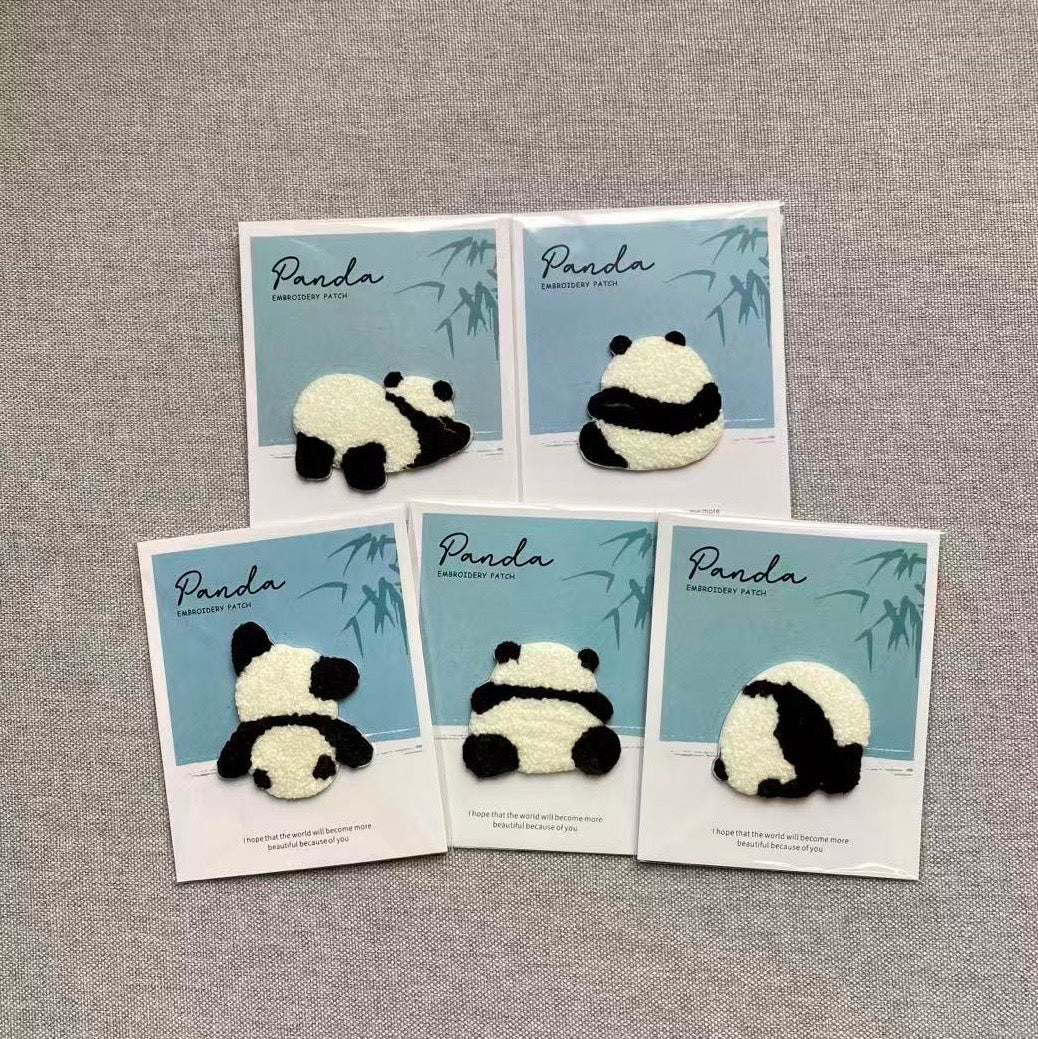 Cute Panda ① Patches(Stick-On)