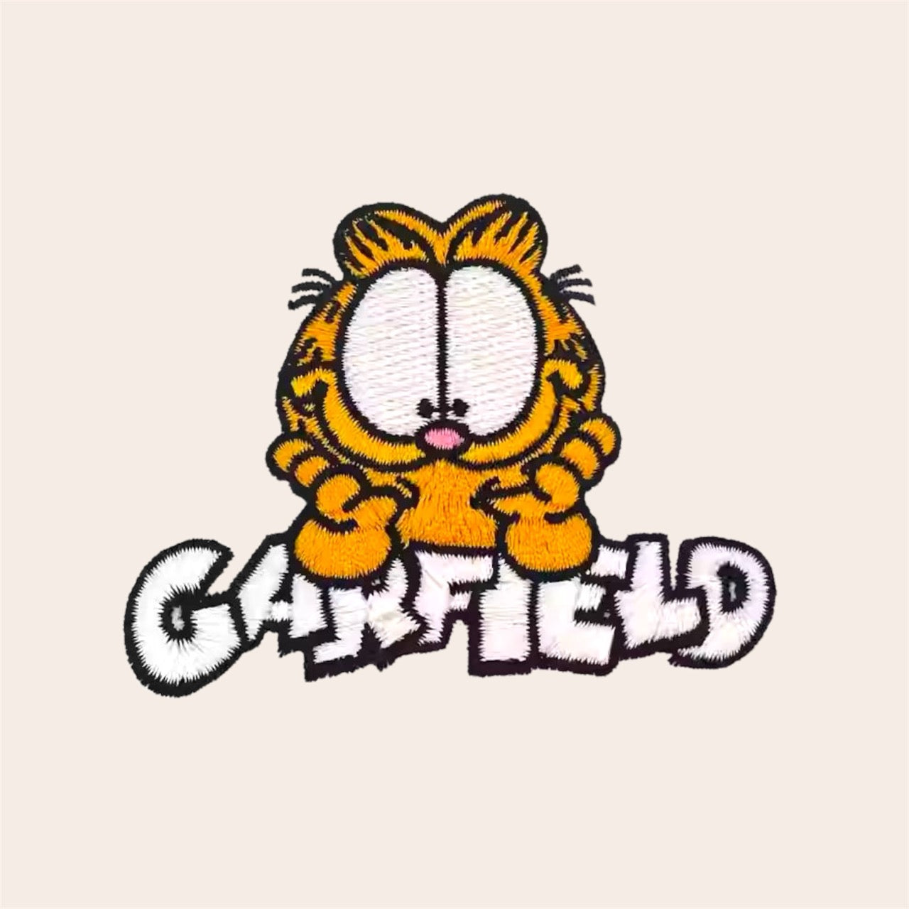 Grumpy Orange Cat Patches (Stick-On)