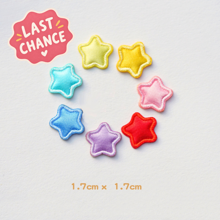 Cute Colorful Star Patches (Stick-On)