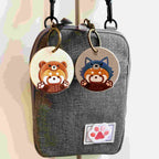 Lovely Double-Sided Embroidered Red Panda Charms