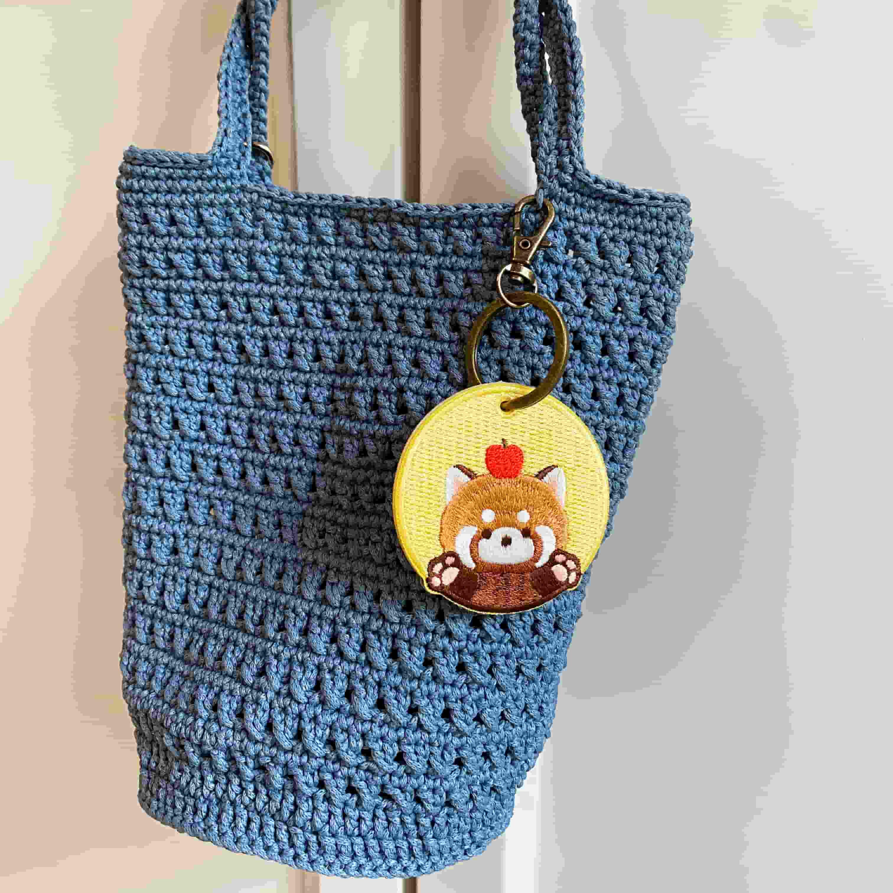 Lovely Double-Sided Embroidered Red Panda Charms