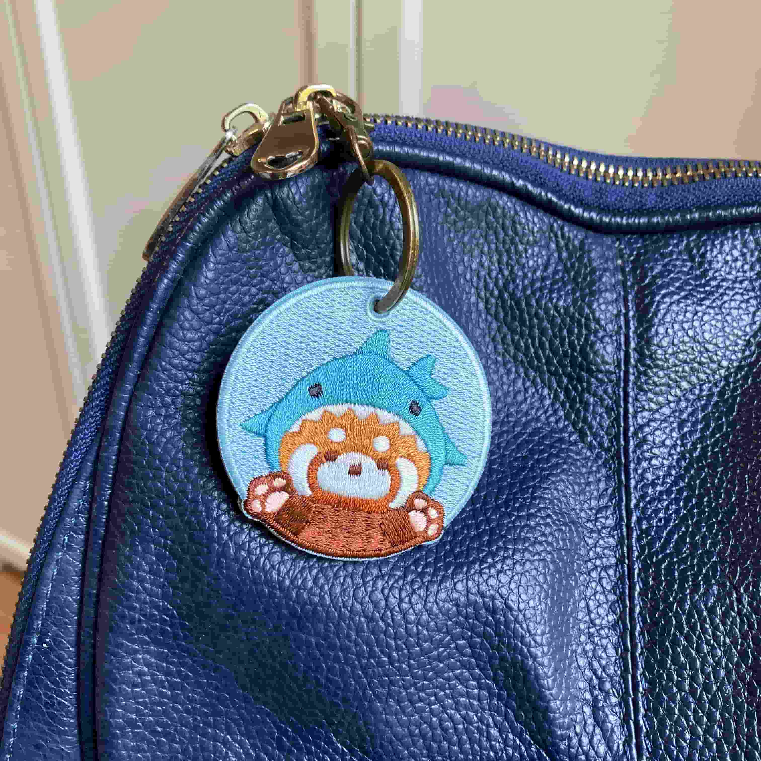 Lovely Double-Sided Embroidered Red Panda Charms