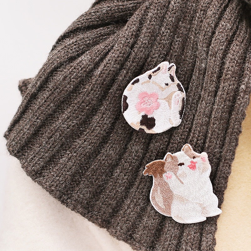 Embroidered Pins of Lovely Pets