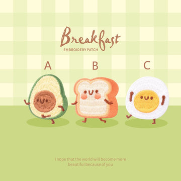 Breakfast Embroidered Patches - Multiple Designs Available - CheerCove