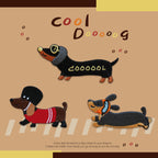 Extra Long Dachshund Patches (Stick-On)