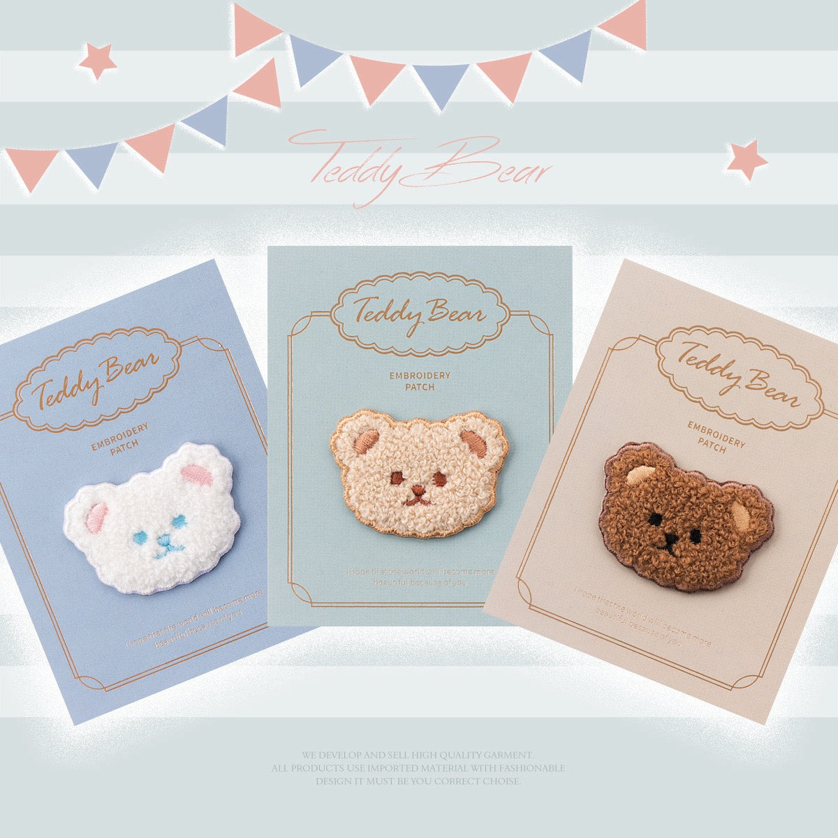 Fluffy Teddy Dog Embroidered Patches - Multiple Designs Available - CheerCove