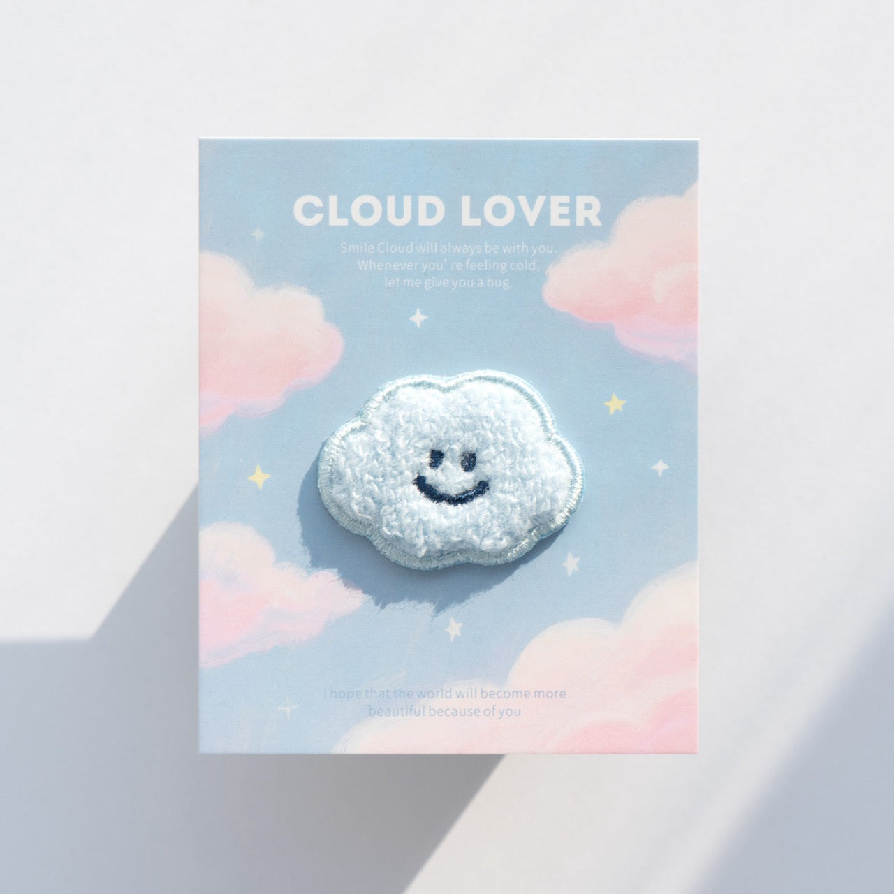 Plush Smiling Cloud Patches(Stick-On)