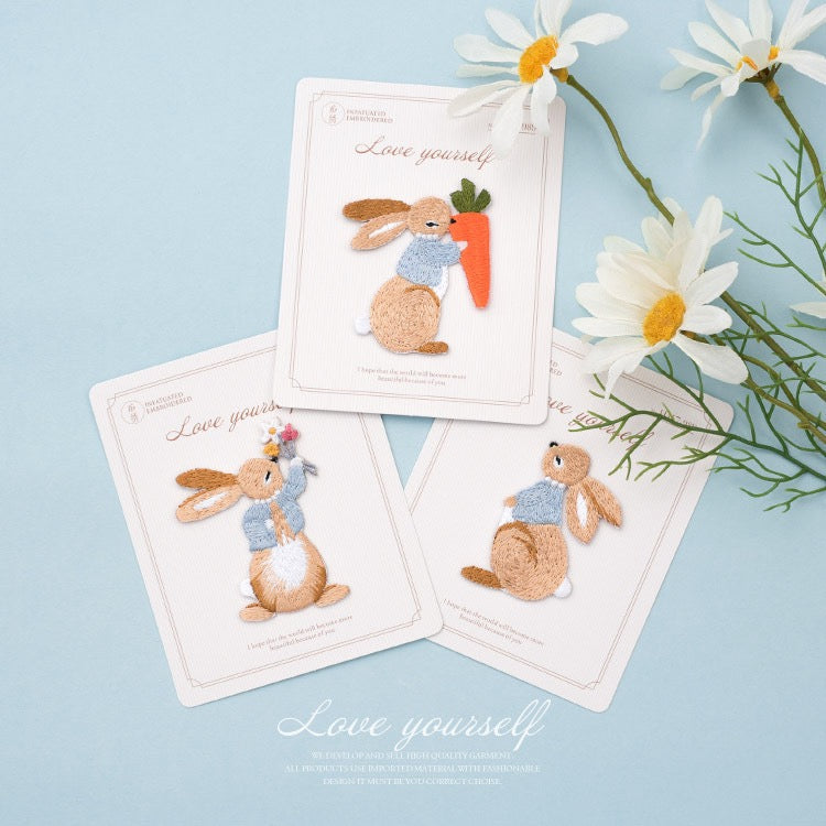 Cute Bunny Patches (Iron-On)