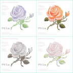 Blooming Rose Patches (Iron-On)