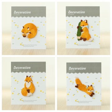 Cute Fox Embroidered Patches - Multiple Designs Available - CheerCove