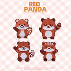 Sunny Red Panda Patches (Stick-On)